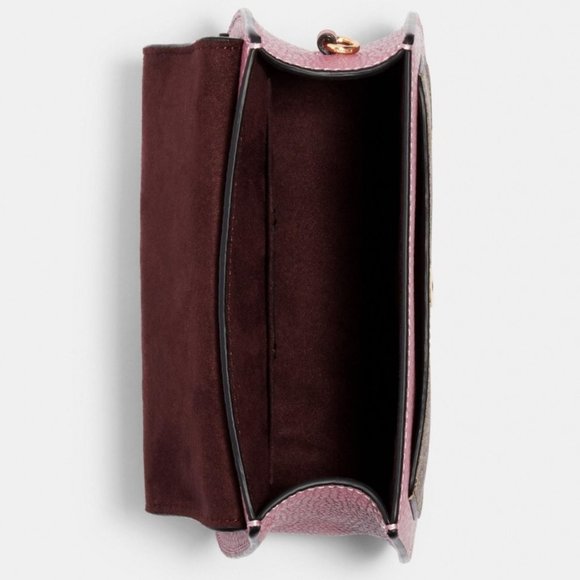 $239 *NEW* COACH Im/Khaki/Midnight Blue Multi Saddle Bag - Picture 11 of 15